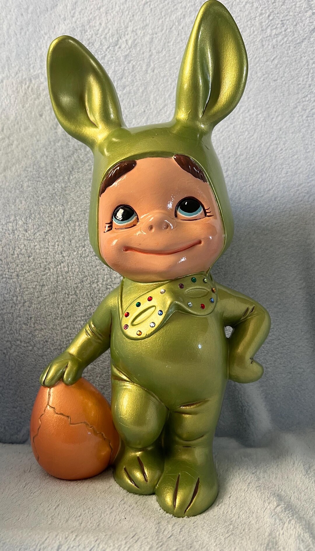 Vintage Atlantic Mold Ceramic Bunny Rabbit Boy - Etsy