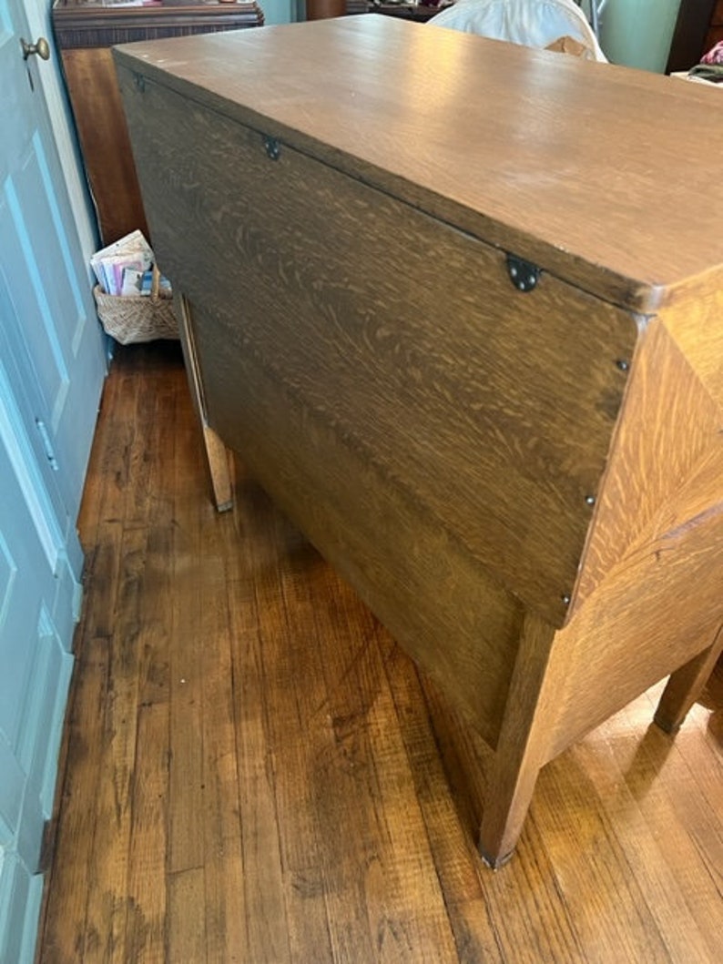 Flip Top Oak Antique Typewriter Desk Byron of Louisville KY Etsy