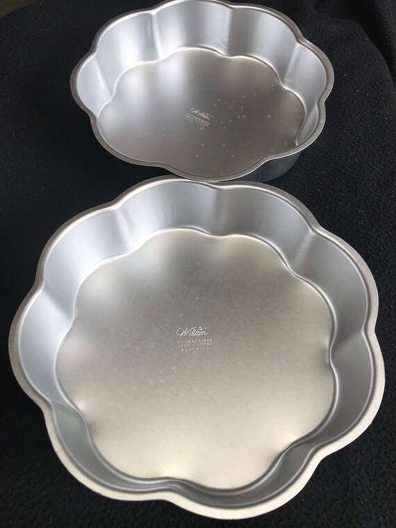 1971 Wilton Flower Cake Baking Pan Set 2 Etsy