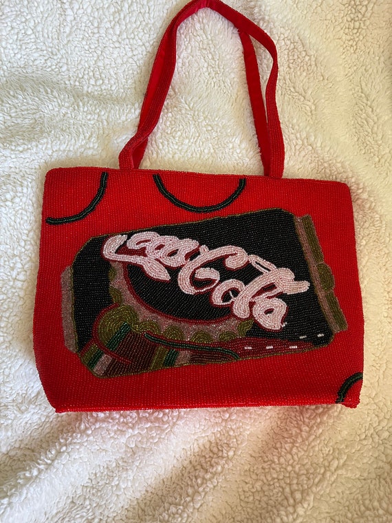 Vintage Beaded Coca Cola purse handbag