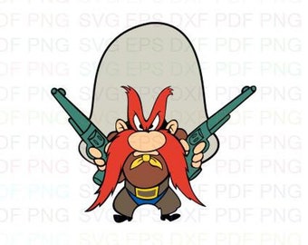 Looney Tunes Yosemite Sam with Guns Figure Embroidered iron on PATCH/Applique Looney Tunes Yosemite Sam with Guns Figure Embroidered iron on PATCH/Applique