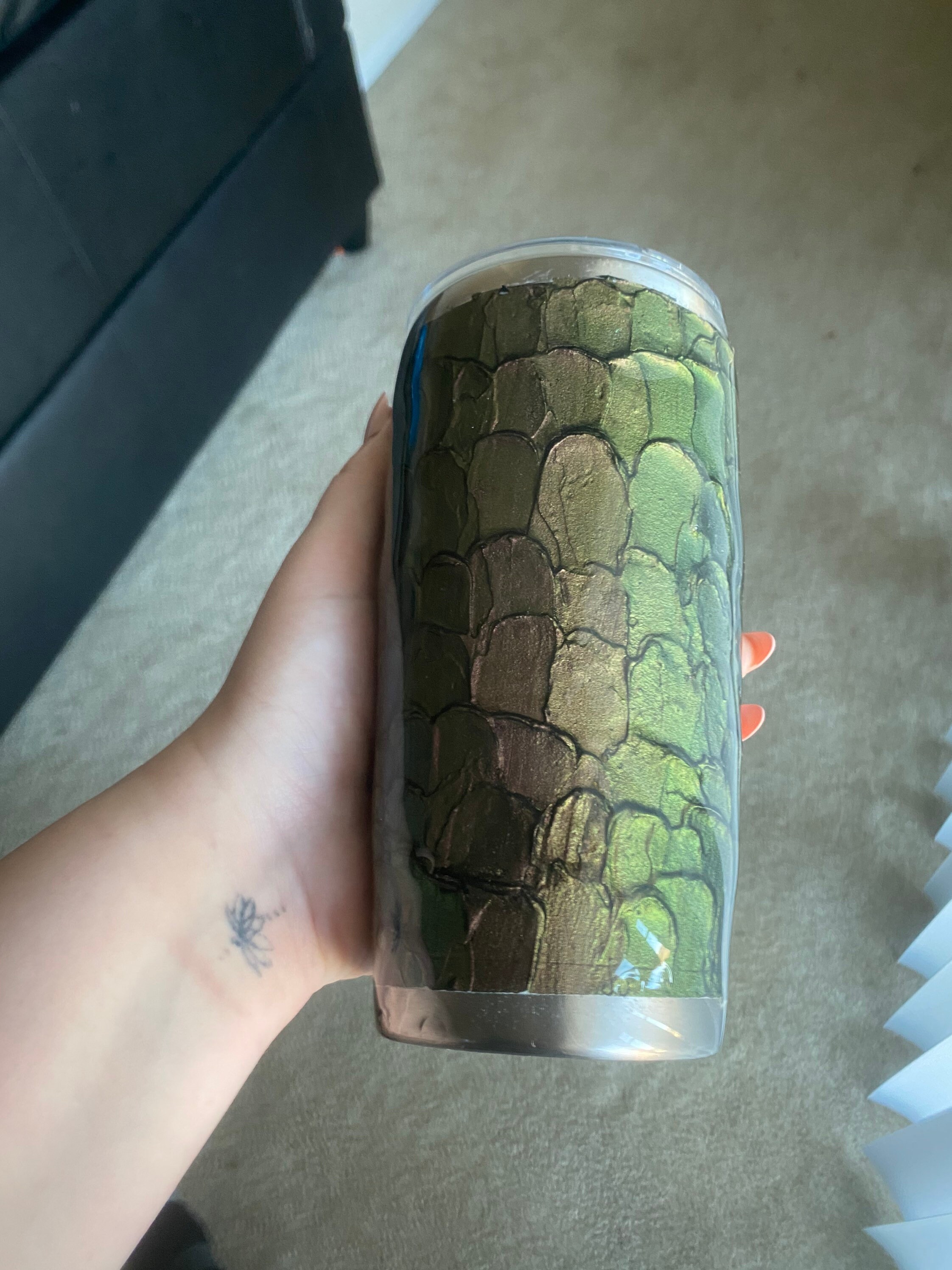 Dragon scales custom tumbler Etsy