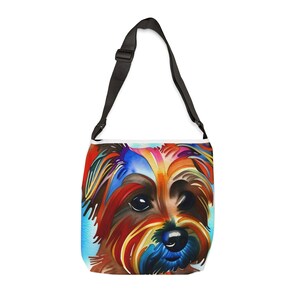 Carry Yorkie Love: Stylish Tote Bag for Yorkshire Terrier Lovers - Adjustable Tote Bag