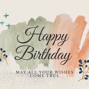 PRINTABLE Birthday Cards - Etsy