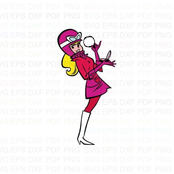 Penelope Pitstop 4 the Wacky Races Svg Dxf Eps Pdf Png Etsy Israel