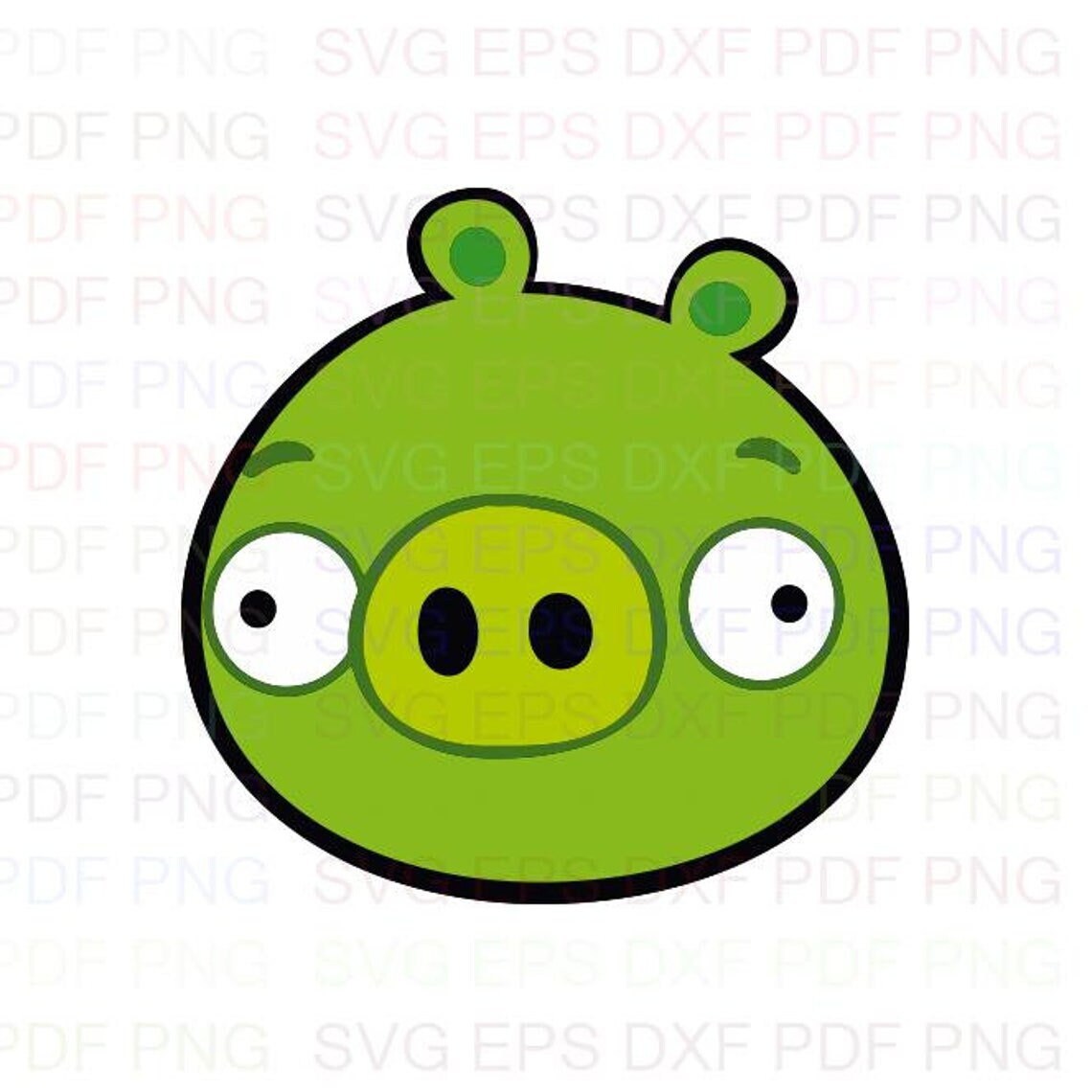 Minion Pig Face Angry Birds 2 Svg Dxf Eps Pdf Png Cricut - Etsy España