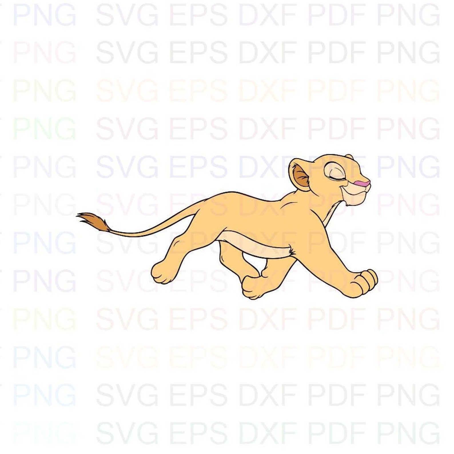 Nala the Lion King 7 Svg Dxf Eps Pdf Png Cricut Cutting | Etsy