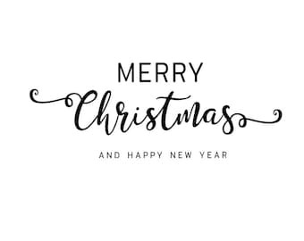 Merry Christmas and Happy New Year, png, svg, christmas png, happy new year png, christmas digital, digital file, Christmas decor, Xmas