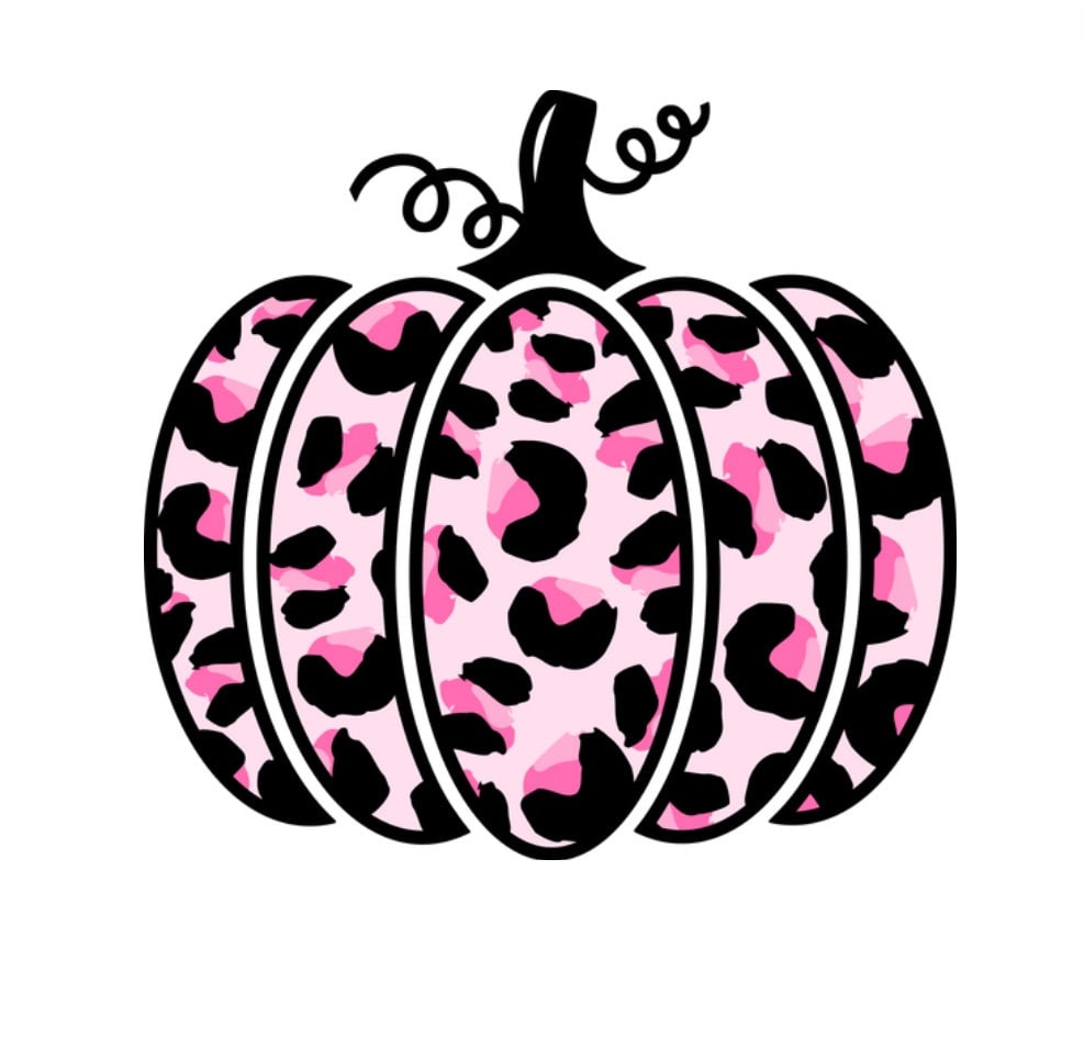Pink leopard pumpkin, pink pumpkin, pumpkin svg, svg, png, pink leopard, pink digital, digital file, Halloween, Halloween png, Halloween svg