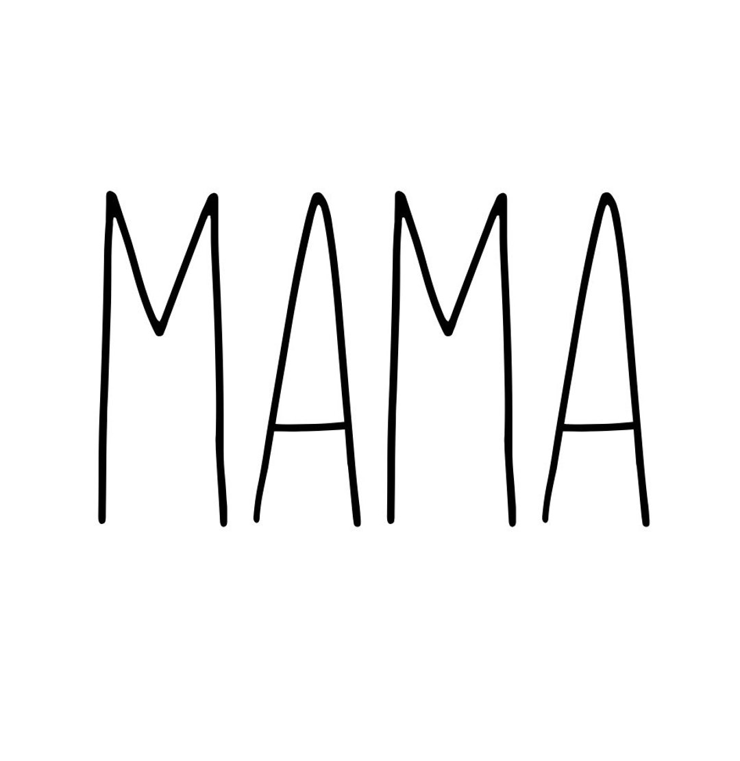 Mama, Mama Rae Dunn, Rae Dunn Style, Mama Png, Mama Svg, Mama Digital