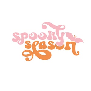 Spooky season, spooky, pink spooky, pink halloween, png, svg, spooky season png, Halloween png, digital files, halloween decor, spooky png