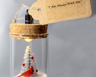 Cardinal Ornament - Silver