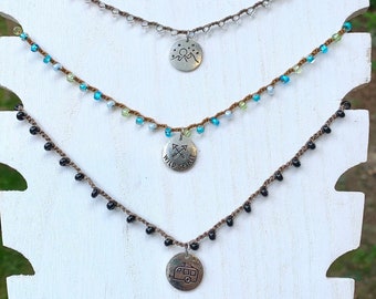 Adventure Beaded Crochet Necklaces