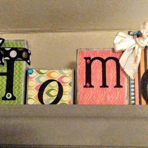 Bloques de palabras de madera / bloques de nombre | Etsy