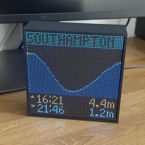 Nodex Pixels LED Matrix: Live Trains, Weather, Tides, World Clock (WiFi Display)