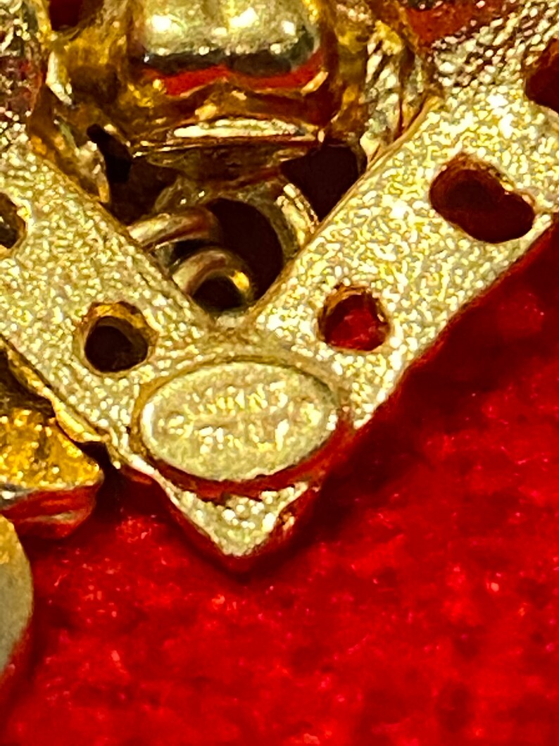 Kirk\u2019s Folly Celestial Cherub and heart Brooch