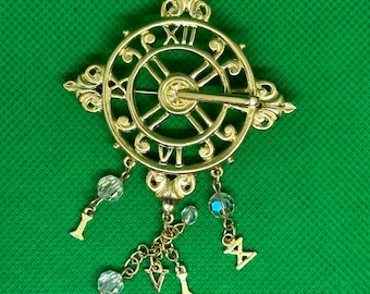 Kirk’s Folly Sundial Brooch