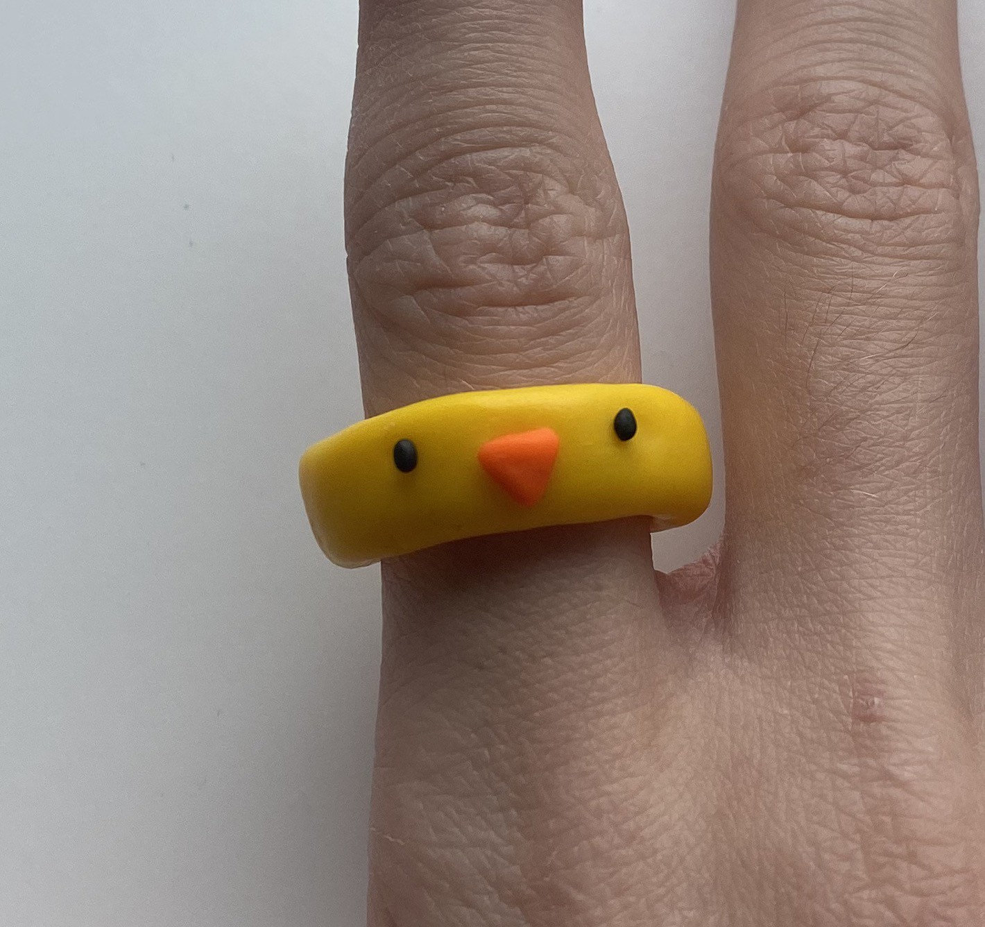 Handmade polymer clay duck ring Etsy