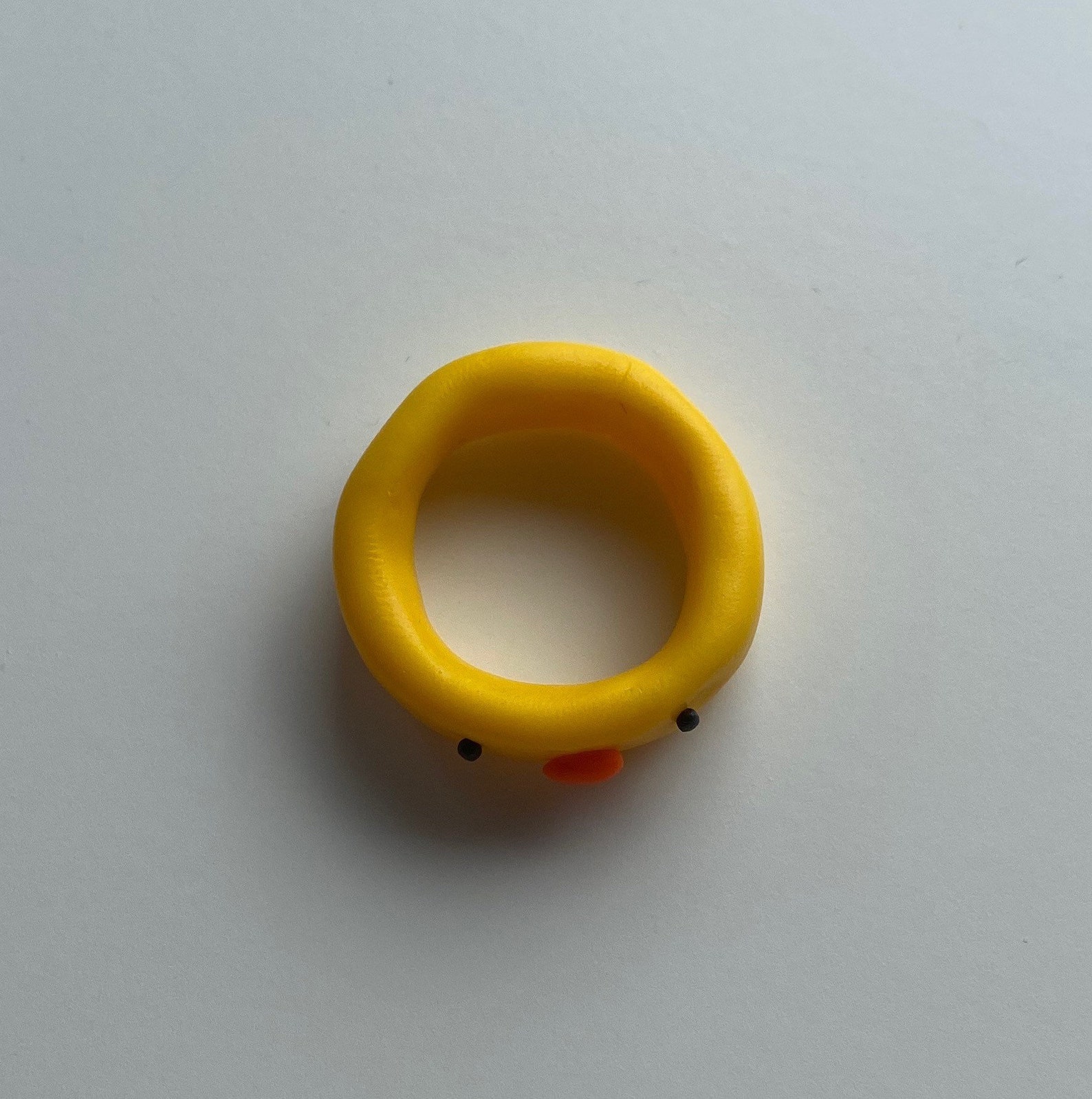 Handmade polymer clay duck ring Etsy