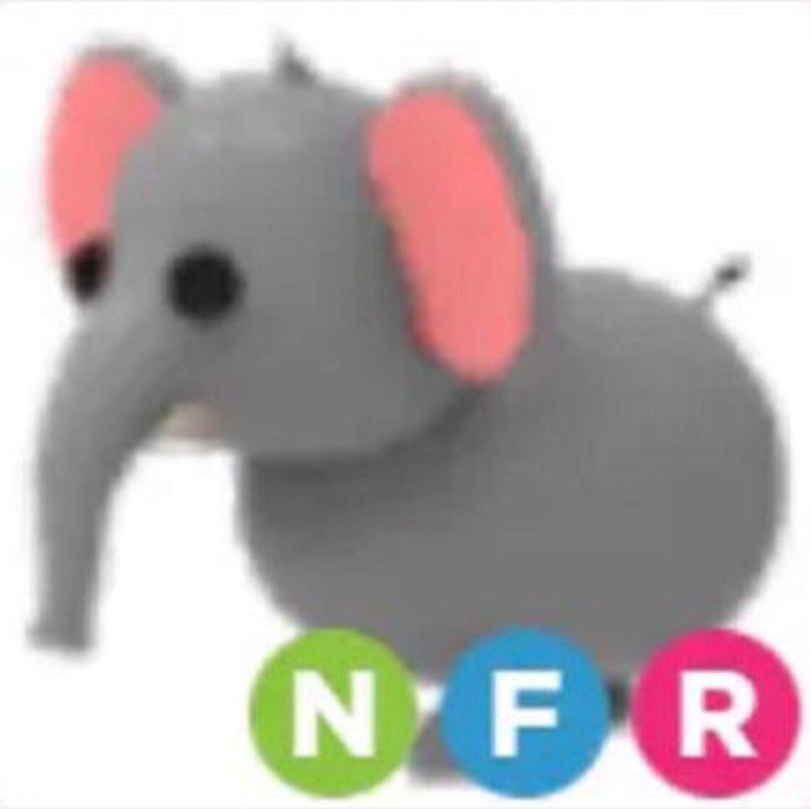 Adopt Me Roblox Fly Ride Neon Elephant NFR Etsy