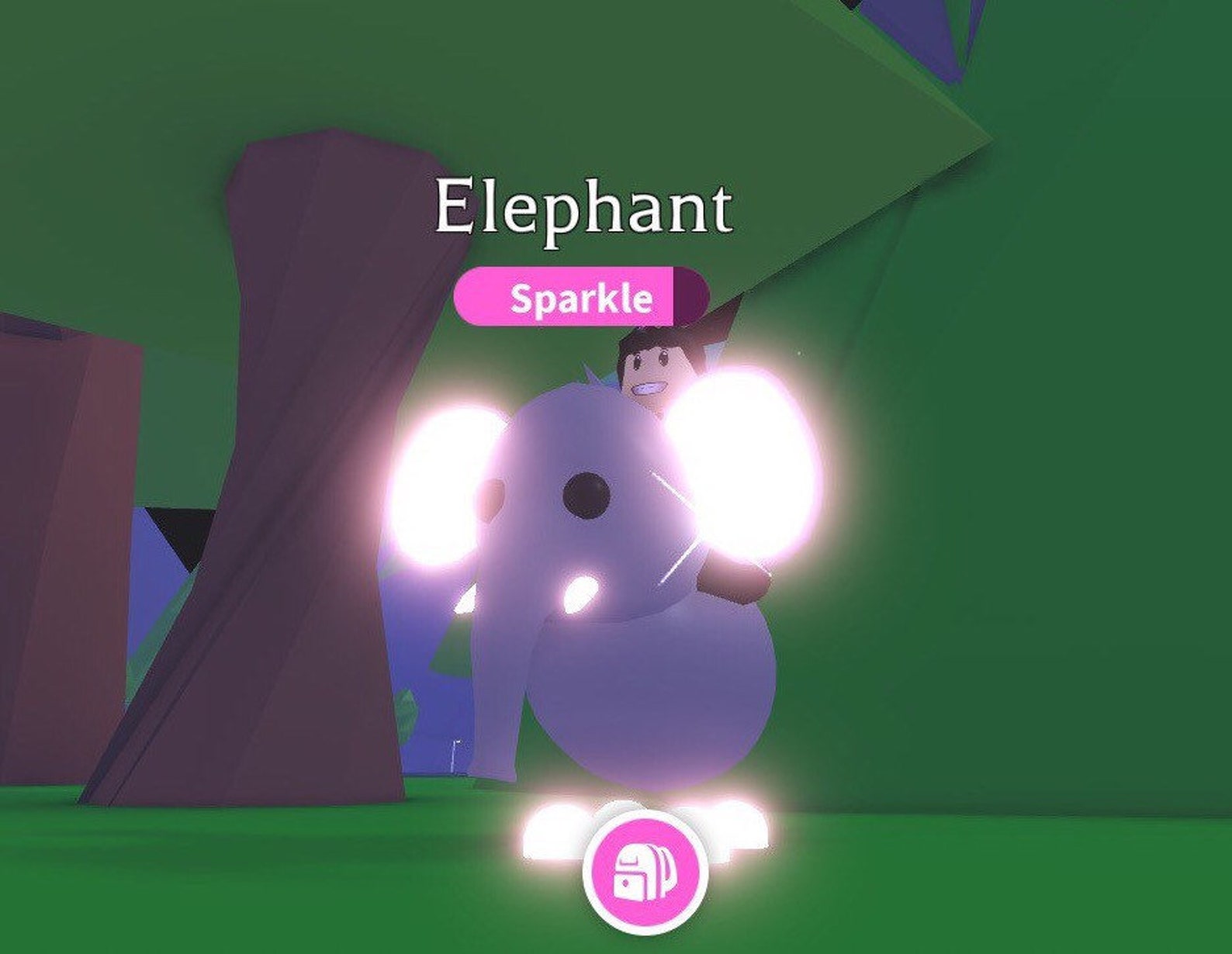 Adopt Me Roblox Fly Ride Neon Elephant NFR Etsy