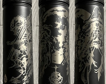 Witch and Hound - Laser Engraved Water Bottle -