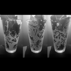 Hunter Vs Prey - Laser Engraved Pint Glass