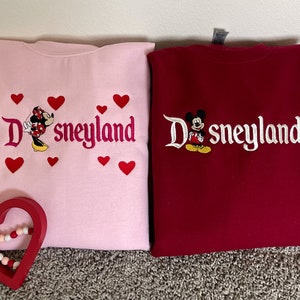 Couple Matching Disney Sweaters, Sweethearts Nite Sweater, Disney valentines couple  sweatshirt, sweethearts nite matching couple sweater