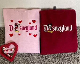 Couple Matching Disney Sweaters, Sweethearts Nite Sweater, Disney valentines couple  sweatshirt, sweethearts nite matching couple sweater