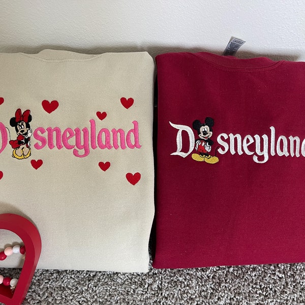 Couple Matching Disney Sweatshirt, Sweethearts Nite Sweater, Disney valentines couple  sweatshirt, sweethearts nite matching couple sweater