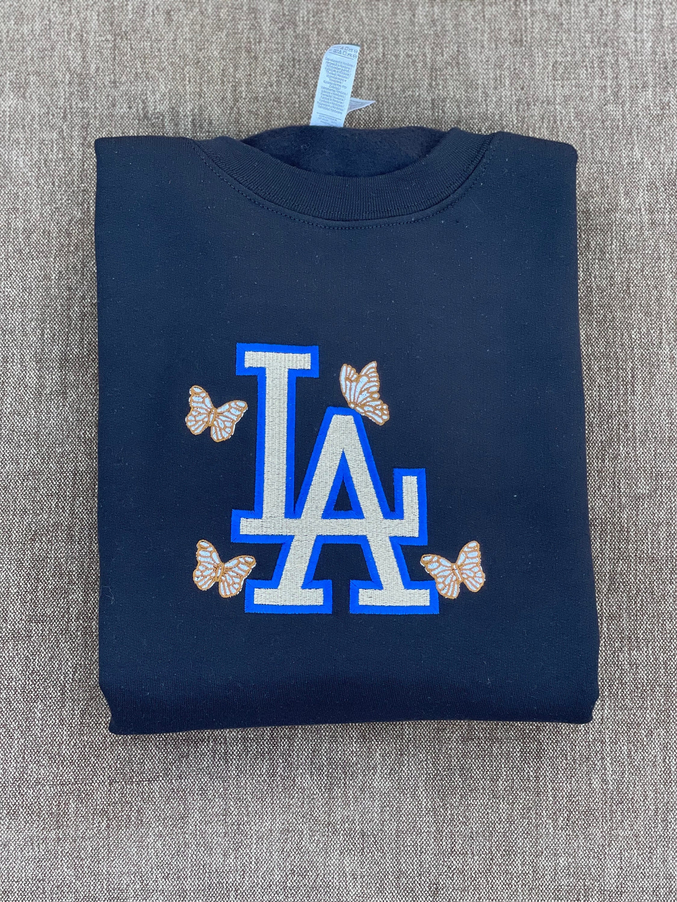 Vintage 80's LA Dodgers Raglan Crewneck Sweatshirt – CobbleStore