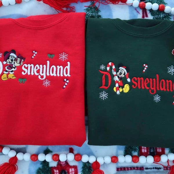Disneyland Christmas Sweater, Mickey and Friend Christmas Disney sweatshirt, mickey and friends Christmas, Matching Disney Christmas sweater