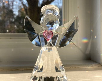 Crystal Angel with Heart