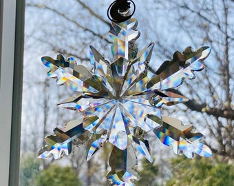 Crystal Snowflake Ornament 4 inch