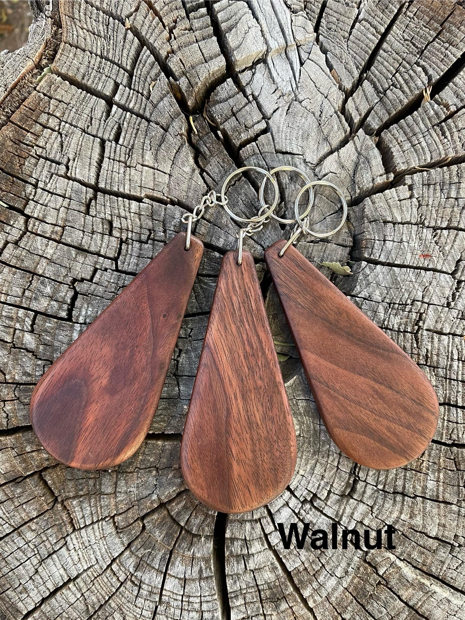 Woodspring Keychains Wood Keychain | Exotic Wood Keychain | Hardwood Keychain | Unique Gift ...