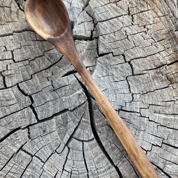 Walnut Cooking Spoon | Handmade wood spoon | Wood serving spoon | Walnut wood