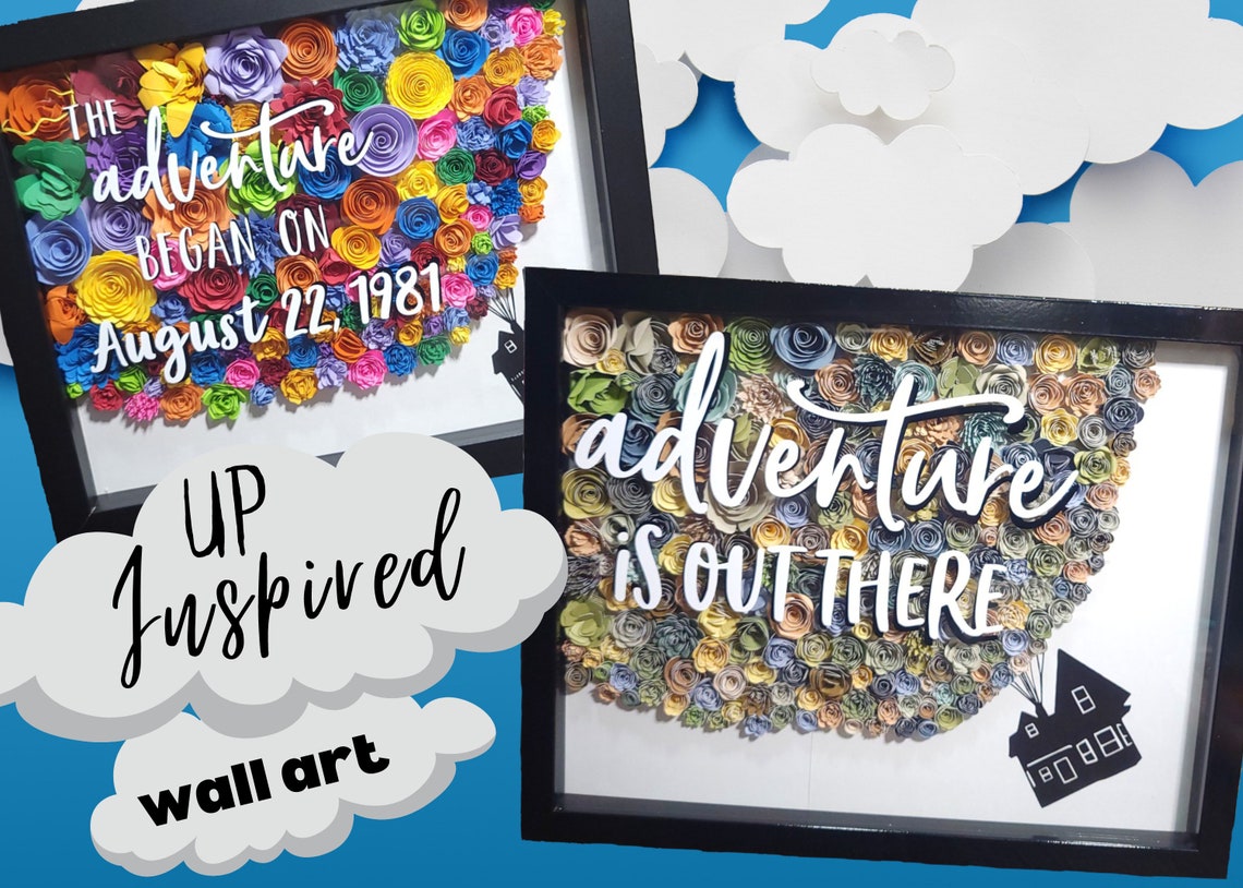 Up House Inspired Wall Art I Custom Black Shadowbox DIY Art Etsy