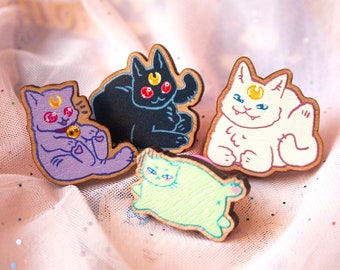 Cats of planet Mau - Wooden Pins