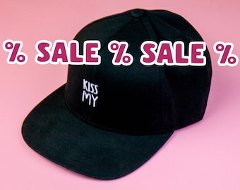 SALE - Baseball cap with cat - Kiss my Ass