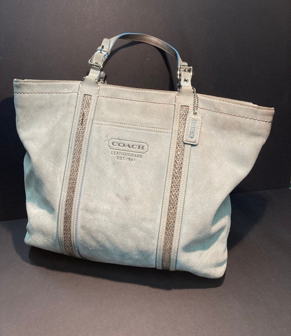 Vintage Suede Coach Handbag