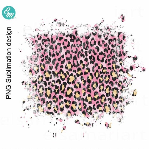 Pink Leopard Background Sublimation Design PNG Distressed - Etsy