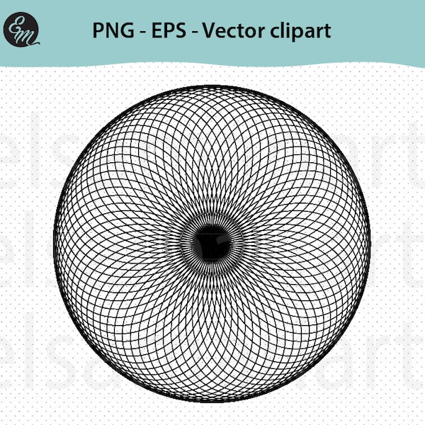 Kreis Guilloche Muster Rosette Vektor Bild PNG