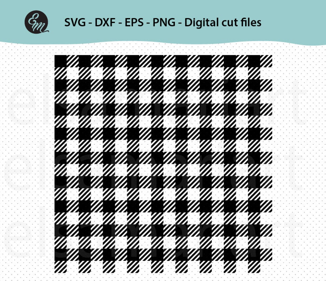 Buffalo Plaid SVG Cut Files, Sublimation Design Download - Etsy