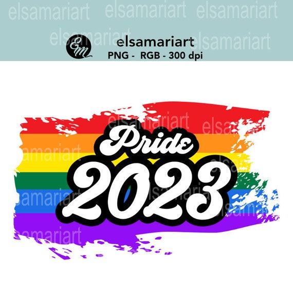 Gay Pride 2023 PNG Retro Sublimation Design Download Etsy Canada