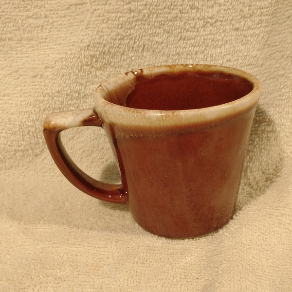 Vtg McCoy Brown Drip D Handle Cup, 1968-2000, Excellent Condition!