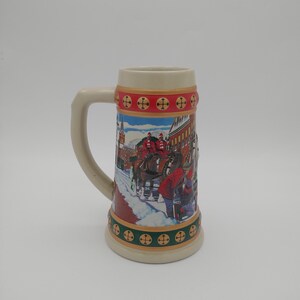 Vintage Budweiser Hometown Holiday Stein, 1993, Excellent Condition!