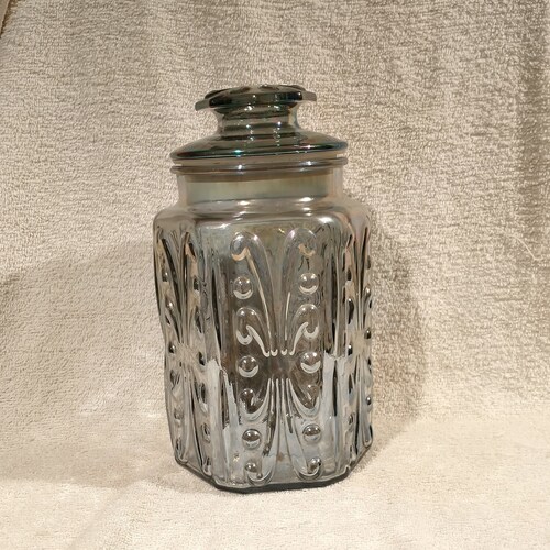 Vtg L.E. Smith Imperial Atterbury Scroll Cookie Jar With Lid - Etsy
