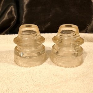 Railroad Telegraph Insulators, Set of 2, Hemmingway 19