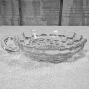 Fostoria American Pattern Handled Nappy, 5 1/2&quot;