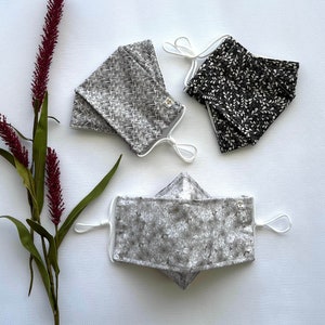 3D Face Mask, Origami face mask, Cute Face Mask, fog free, Filter Pocket, free filter, Nose Wire, 3 layers, Washable, Breathable, Reusable